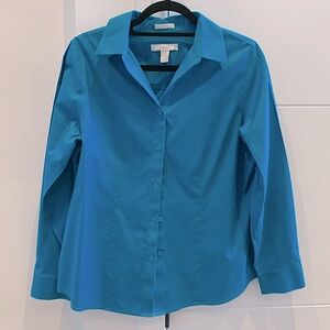Chicos No-Iron Turquoise Shirt